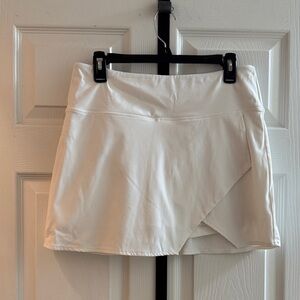 Savvi, Large, White Tennise Skort with Overlap Design